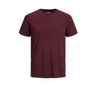 JACK & JONES Men's Jjeorganic Basic Tee Ss O-Neck Noos T-Shirt, Red (Port Royale Detail: Slim), X-Large
