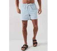 Jack & Jones Ocean Seersucker Swim Shorts, Blue, Size S, Men Blue