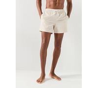 Jack & Jones Ocean Seersucker Swim Shorts, Off White, Size M, Men Off White