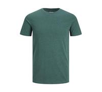 JACK & JONES Men's Male Einfarbig T-Shirt Jjeorganic Melange Tee SS O-Neck Noos, Storm, XS