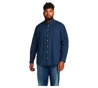 Shirt large size Jack & Jones Oxford (GT) Bleu 4XL
