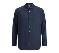 Jack & Jones Oxford Plus Size Long Sleeve Shirt Blue 7XL Men