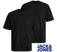 Jack & Jones Pack of 2 Mens Cotton T-Shirt O-Neck Tee For Men, Size - S TO 2XL