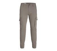 JACK & JONES Mens Slim Stretch Cuffed Cargo Pants Bottoms Falcon 32W / 32L
