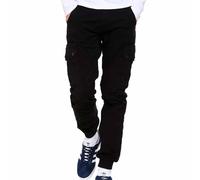 Cargo Trousers Jack & Jones Paul Warner AKM 111 Noir 31x34