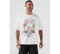 Jack & Jones Photo T-Shirt, Snow White, Size S, Men Now White