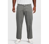 Jack & Jones Plus Alex Loose Fit Trousers, Iron Gate, Size 48, Inside Leg Regular, Men Iron Gate