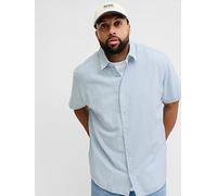 Jack & Jones Ebreeze Linen Blend 12294285 Short Sleeve Shirt Blue 5XL / Regular Men
