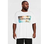 Jack & Jones Plus Indiana T-Shirt, Bright White, Size 3Xl, Men Bright White