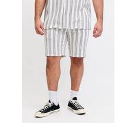 Jack & Jones St Jaiden Coba Striped Jogger Plus Size Shorts White 40 Man