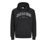 JACK&JONES PLUS JJECALEB Varsity Sweat Hood Noos PLS, black, XXXXL