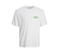 Jack&Jones Plus Jorpixel Paradise Tee SS Crew Neck TG PLS, Bright White, 3XL