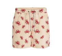 JACK&JONES PLUS Men's Jpstfiji Jjswim AOP Ss24 Ly Pls Swimming Shorts, Apricot Ice, 48