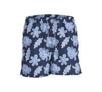 JACK&JONES PLUS Men's Jpstfiji Jjswim AOP Ss24 Ly Pls Swimming Shorts, Pacific Coast, 46