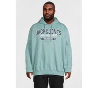Jack & Jones Plus Logo Hoodie, Blue, Size 3Xl, Men Blue