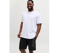 Jack & Jones Plus Maui Wave Logo Swim Shorts, Black, Size 40, Men Black