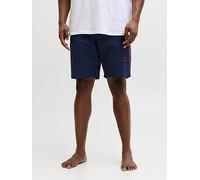 Jack & Jones Plus Maui Wave Logo Swim Shorts, Navy Blazer, Size 42, Men Navy Blazer