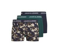 JACK&JONES PLUS Men's JACCAMOFLAGE Trunks 3 Pack PLS Boxer Shorts, Navy Blazer/Pack:Navy Blazer-Deep Teal, XXL Große Größen (Pack of 3)