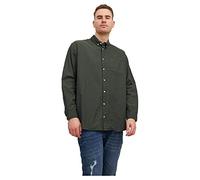JACK&JONES PLUS Men's Jack & Jones Male Freizeithemd Plus Size Shirt, Green, 6XL