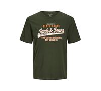JACK&JONES PLUS Men's Jjelogo Tee SS O-Neck 2 Col Aw24 S Pls T-Shirt, Kombu Green, XXXXX-Large
