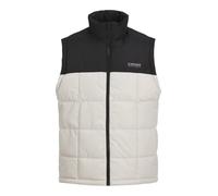 JACK&JONES PLUS Men's Jjben Square Body Warmer Pls Quilted Vest, Moonbeam/detail: blocking, 4XL