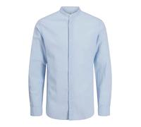 JACK&JONES PLUS Men's Jjebreeze Band Shirt Ls Sn Pls Long Sleeve, Chambray Blue, 5XL