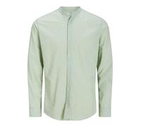 JACK&JONES PLUS Men's Jjebreeze Band Shirt Ls Sn Pls Long Sleeve, Iceberg Green, 5XL