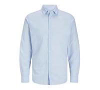JACK&JONES PLUS Men's Jjebreeze Shirt Ls Sn Pls Long Sleeve, Chambray Blue, 6XL