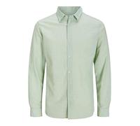 JACK&JONES PLUS Men's Jjebreeze Shirt Ls Sn Pls Long Sleeve, Iceberg Green, 5XL