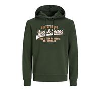 JACK&JONES PLUS Men's Jjelogo Sweat Hood 2 Col 24/25 Noos Pls Sweatshirt, Kombu Green, XL