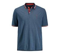 JACK&JONES PLUS Men's JJEPAULOS Polo SS NOOS PS Shirt, Rio Red/Detail:PS, 7XL