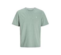 JACK&JONES PLUS Men's Jjepaulos Tee Ss Crew Neck Noos Pls T-Shirt, Iceberg Green/Detail:Melange, 6XL