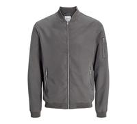 Jack and Jones Men's Rush Plus Size Long Sleeve Bomber Jacket 4XL Grey