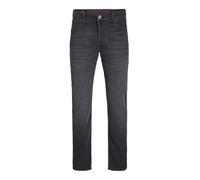JACK&JONES PLUS Men's Jjimike Jjicon I.k. Sq 028 Pls Jeans, Black Denim, 44W x 32L