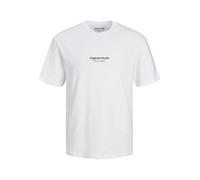 JACK&JONES PLUS Men's Jorvesterbro Tee Ss Crew Neck Noos Pls T-Shirt, Bright White, 5XL