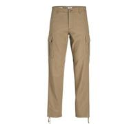 JACK&JONES PLUS Men's Jpstkane Jjbarkley Cargo Pant Noos Pls Trousers, Elmwood, 44W x 32L