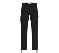 JACK&JONES PLUS Men's Jpstkane Jjbarkley Cargo Trousers Noos Pls Cargo Trousers, Black, 40 W/34 L