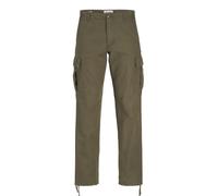 JACK&JONES PLUS Men's Jpstkane Jjbarkley Cargo Trousers Noos Pls Cargo Trousers, Olive Night, 44W x 34L