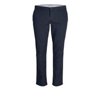JACK & JONES PLUS Men's JPSTMARCO JJDAVE LC NOOS PLS Chino Trousers, Navy Blazer, 44/34, Blazer Navy, 44W x 34L