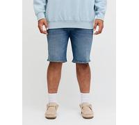 Jack & Jones Plus Rick Original Denim Shorts, Blue Denim, Size 48, Men Blue Denim