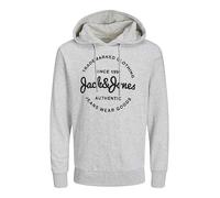 Jack & Jones Plus Size Logo Print Hoodie White Marl