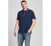 Jack & Jones Plus Size Men's Cotton Pique Polo in Size US2XL-US5XL, 7 Colours