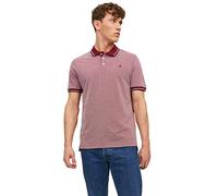 Jack & Jones Men's Jprbluwin Polo Shirt, Rouge Clair, S UK