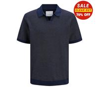 Jack & Jones Premium Split Neck Night Sky Polo Shirts for Male - Size Small