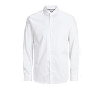 JACK & JONES PREMIUM Men's Jprcomfort Shirt L/s Noos Formal, White (White Fit:comfort Fit), X-Large