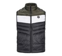 JACK & JONES Puffer Gilet | Regular Fit, Colour block, Sleeveless, Regular, Casual, Maximum temperature 40°C gentle process