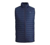 JACK & JONES Quilted Vest Transition Jacket Blouson Sleeveless JJEMULTI, Colours:Blue, Jacket Size:L