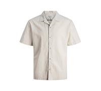 Jack & Jones Relaxed Summer Resort Linen Blend Button Short Sleeve Shirt