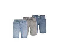 JACK & JONES Rick Original Regular Fit Denim Shorts 3-Pack-Blue Denim/Grey Denim/Light Blue Denim-Large