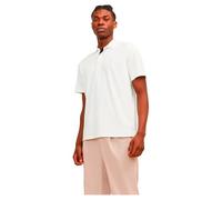 Men's Jack & Jones Mens Crodney Short Sleeve Polo Shirt - White - Size: 40/Regular